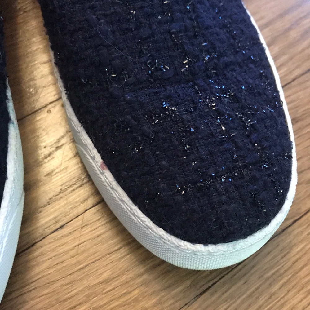 Women’s Sam Edelman Navy Tweed Slides 8 - Picture 3 of 4